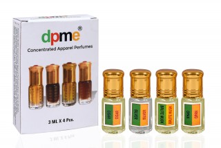 3ML Combo of MASCULINE Perfume Attar Oils Brut Musk, Cigar, Silver, Open